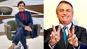 Jair Bolsonaro ataca Vera Magalhães, e nome da jornalista vira trend - Instagram/@veramagalhaesjornalista e @jairmessiasbolsonaro