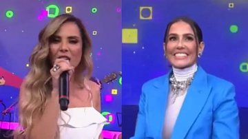 Wanessa Camargo e Deborah Secco durante o 'Altas Horas' - Reprodução/TV Globo