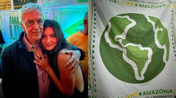Alanis Guillen e outros atores de 'Pantanal' compareceram à evento de Caetano Veloso sobre a Amazônia - Instagram/@alanissguillen