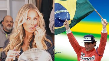 Produção de documentário sobre vida de Ayrton Senna está proibida de incluir Adriane Galisteu no longa - Instagram/@galisteuoficial e @oficialayrtonsenna