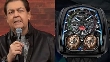 Faustão com seu relógio Twin Turbo Furious Bugatti, de R$3 milhões. - TV Band
