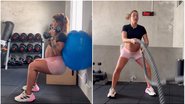 Gabriela Pugliesi exibe rotinas de treinos mesmo com barrigão. - Instagram/@eusougabriela