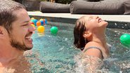 José Loreto se divertiu na piscina com a filha. - Instagram/@joseloreto