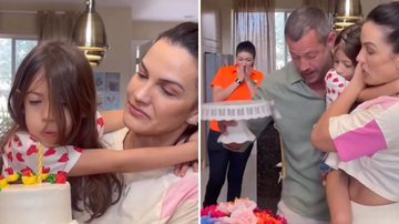 Malvino Salvador deixa bolo de aniversário da filha cair no chão - Instagram/@eumalvinosalvador