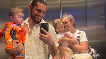 Yanna Lavigne e Bruno Gissoni curtiram o dia das crianças com as filhas Madalena e Amélia - Instagram/@antesquemundoacabe_