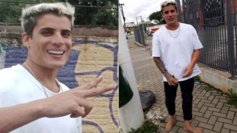 Tiago Ramos descalço nas ruas de São Paulo após expulsão. - Instagram/@choquei