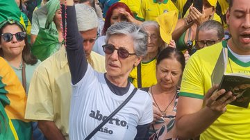 Cássia Kis marcou presença em manifestações a favor de Bolsonaro - Gabriel Rangel/AgNews