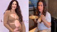 Claudia Raia gravava trend mostrando os perrengues da gravidez quando foi flagrada pelo filho, que roubou a cena com reação espontânea - Instagram/@claudiaraia