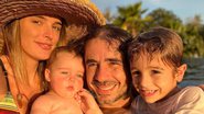 Felipe Andreoli fica emocionado ao se despedir dos filhos - Reprodução/Instagram