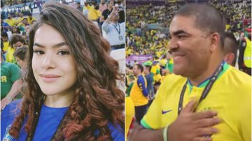 Maisa Silva levou a família para a estreia do Brasil na Copa do Catar - Instagram/@maisa