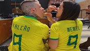 Falcão e Memel, como apontavam os nomes da camisa, são um casal? - Instagram/@melissamelmaia