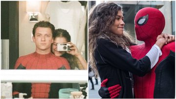 Holland e Zendaya são par romântico nos filmes do Homem Aranha. - Instagram/@zendaya e Marvel