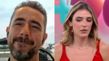 Felipe Andreoli leva susto de Rafa Brites ao vivo no 'Mais Você' - Reprodução/TV Globo