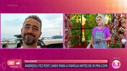 Felipe Andreoli foi surpreendido por Ana Maria Braga no 'Mais Você' - Globo