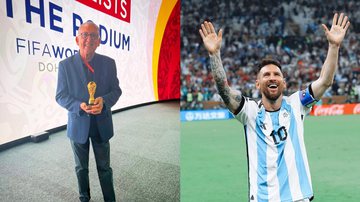 Galvão disse que Messi levantou a mão para ele - Instagram/@galvaobueno@leomessi