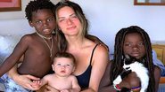 Giovanna Ewbank ao lado dos filhos, Titi, Bless e Zyan. - Instagram/@gioewbank