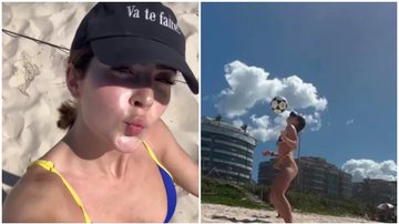 A intimidade com a bola no pé de Jade surpreendeu os fãs da atriz. - Instagram/@jadepicon