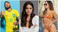 Triângulo entre os astros brasileiros virou assunto em Portugal. - Instagram/@neymar, @brunamarquezine, @anitta