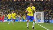 Jogadores brasileiros comemorando gol com dancinhas - Lucas Figueiredo/Instagram/@cbf_futebol