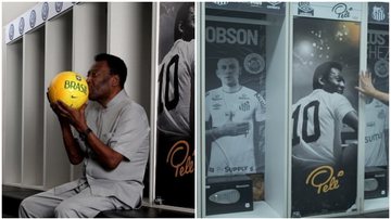 Armário de Pelé é alvo de muita curiosidade e um grande mistério. - Instagram/@pele e YouTube/PortugaPC