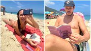 Rafa Kalimann e José Loreto curtiram o dia de sol em uma praia do Rio. - Instagram/@rafakalimann