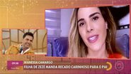 Wanessa surpreendeu Zezé ao aparecer no 'Encontro'. - TV Globo