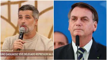 Bruno Gagliasso se referiu a Jair Bolsonaro como 'Bozo'. - TV Globo e Instagram/@jairbolsonaro