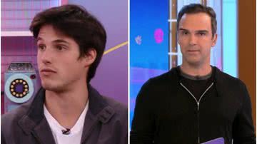 Gabriel Fop falou sobre o alerta que recebeu de Tadeu Schmidt no BBB 23 - Globoplay/Globo