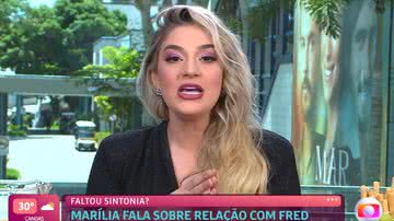 Marília confessou alguns arrependimentos. - TV Globo