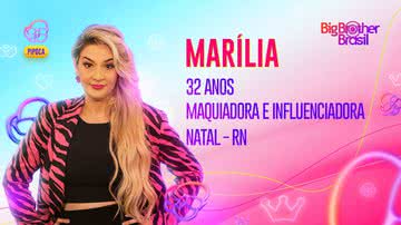 Marília fará parte do elenco do 'BBB23'. - TV Globo
