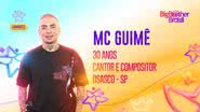 MC Guimê completa lista de participantes do Camarote - TV Globo