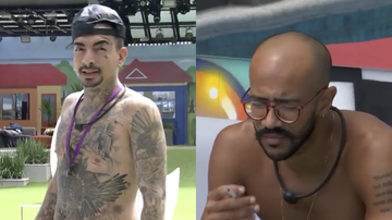 Mc Guimê e Ricardo afirmaram que o brother não tem empatia com os participantes - TV Globo