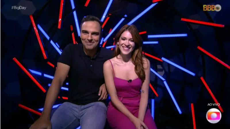 Tadeu Schmidt e Ana Clara Lima no Big Day - Globo