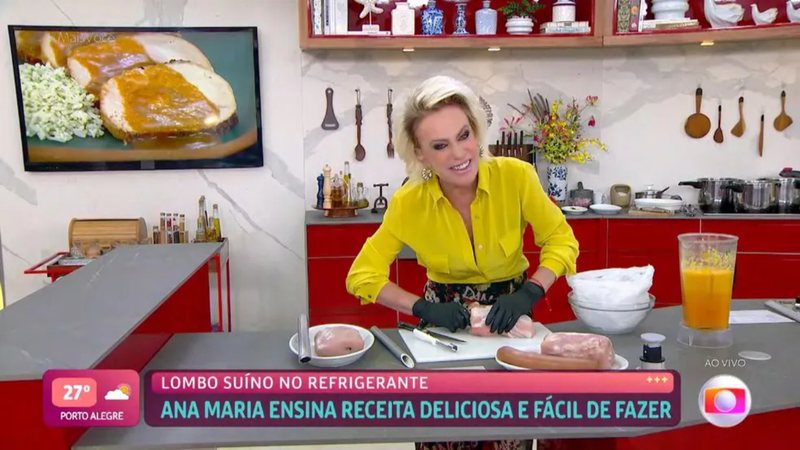 Momento inusitado de Ana Maria Braga repercutiu na web. - TV Globo