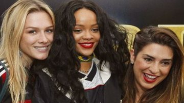 Fernanda Paes Leme ao lado de Rihanna e Fiorella Mattheis. - Instagram/@fepaesleme