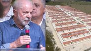 O presidente Lula (PT) anunciará a retomada do programa habitacional - Divulgação e Wikimedia/Secom Bahia