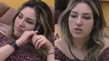 Amanda está chateada por ter recebido cinco votos e afirmou que rivais "não vão comer filé mignon" - TV Globo