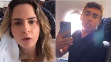 Ana Paula Renault e deputado Nikolas Ferreira protagonizam briga em avião - Reprodução/Instagram