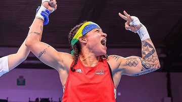 Bia Ferreira vence semi e vai disputar sua 3ª final mundial de boxe - Reprodução Twitter/Time Brasil