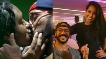 Ricardo e Sarah Aline surpreenderam a todos com beijaço na penúltima festa - TV Globo e Instagram/_camargo_renata