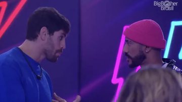BBB23: Cara de Sapato e Ricardo discutem em festa por motivo inusitado - Reprodução/Globo