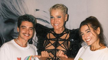 João Figueiredo, Xuxa e Sasha no aniversário de 60 anos da Rainha dos Baixinhos. - Instagram/@joaofigueiredof