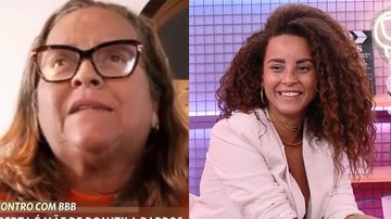 Roberta Nascimento, mãe de Domitila Barros, falou que chorou no discurso de Tadeu Schmidt. - TV Globo - Instagram/@domitila_barros
