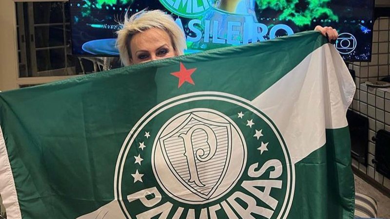 Ana Maria Braga expressa seu amor para o Palmeiras - Reprodução