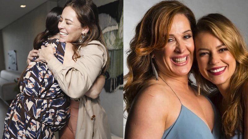 Claudia Raia e Paolla Oliveira já contracenaram como mãe e filha em 'Belíssima' - Instagram/@claudiaraia e TV Globo