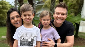 Thais Fersoza e Michel Teló com os filhos Melinda e Teodoro - Instagram/@tatafersoza