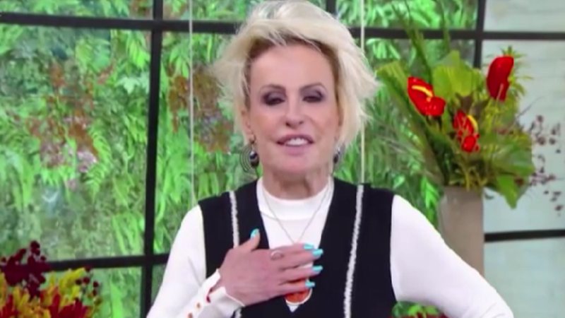 Ana Maria Braga usou um colar de tomates para falar sobre os preços. - TV Globo