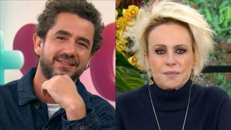 Felipe Andreoli e Ana Maria Braga no 'Mais Você' - Globo