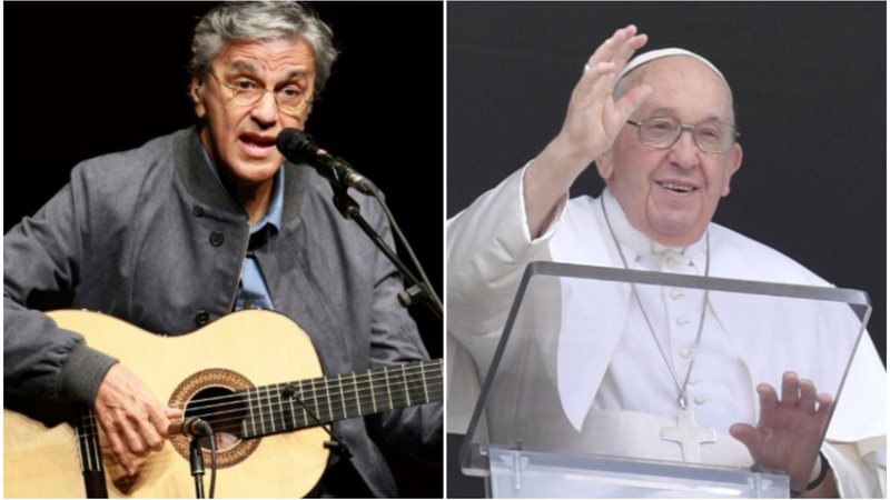 Caetano Veloso foi convidado pelo Papa Francisco para evento - Instagram/@caetanoveloso/@vaticanonewspt