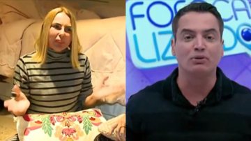 Esposa de Stênio Garcia quebra-pau com Leo Dias ao vivo no 'Fofocalizando' - Reprodução/SBT